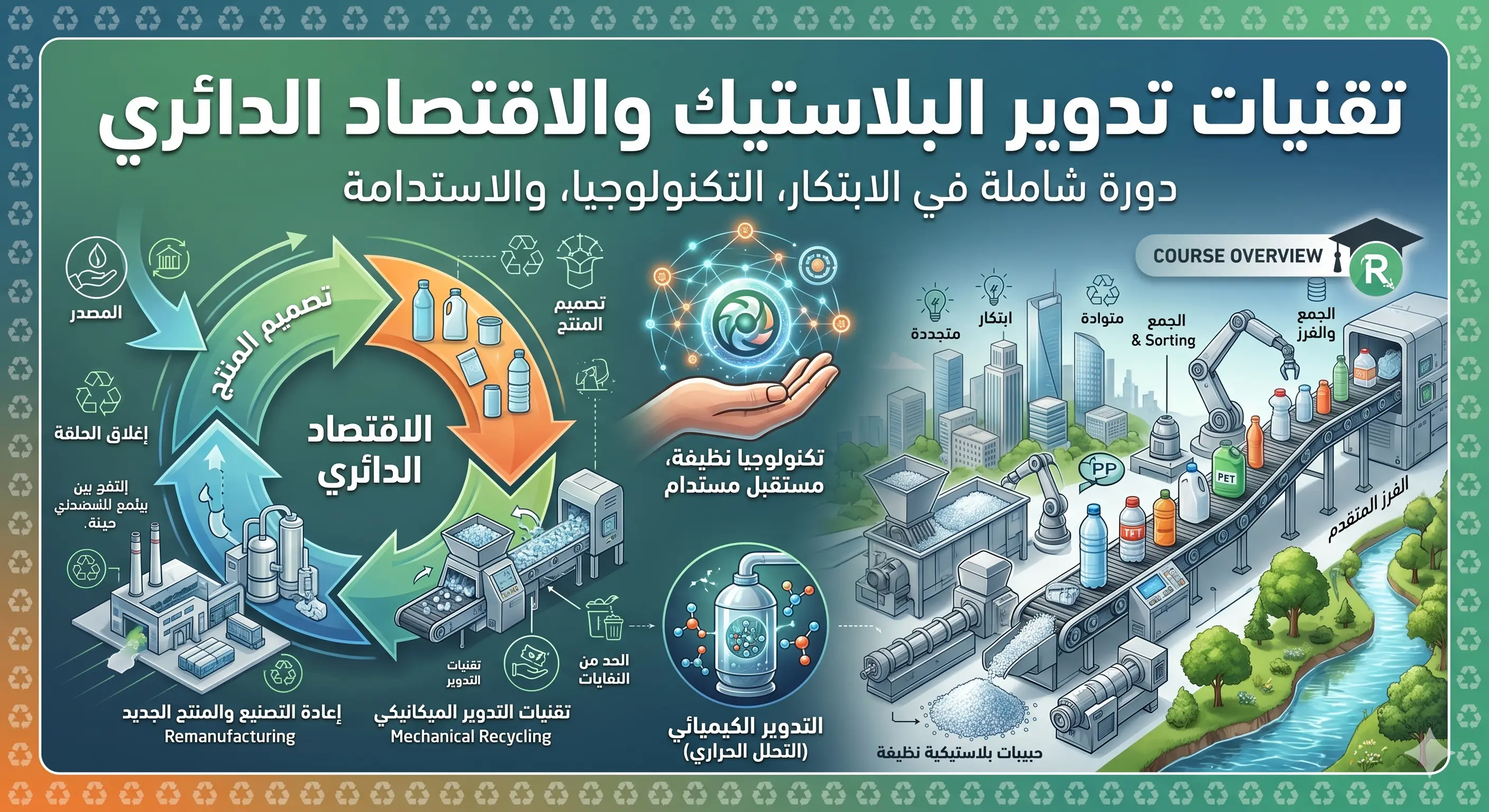 تقنيات تدوير البلاستيك والاقتصاد الدائري