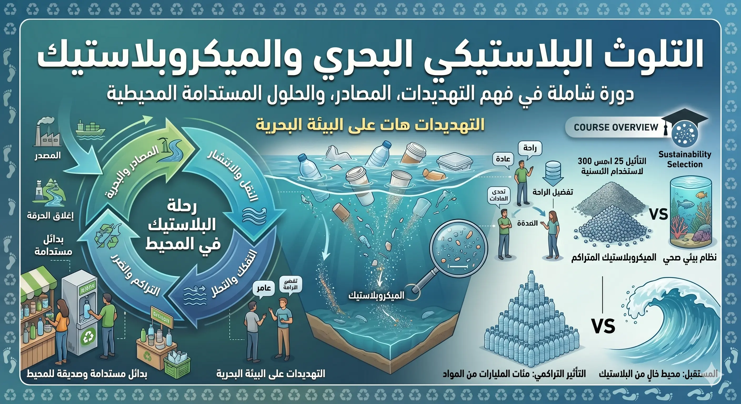 التلوث البلاستيكي البحري والميكروبلاستيك