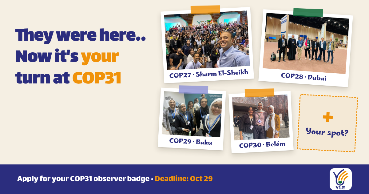 COP31 Badges | Apply to Join the YLE Delegation